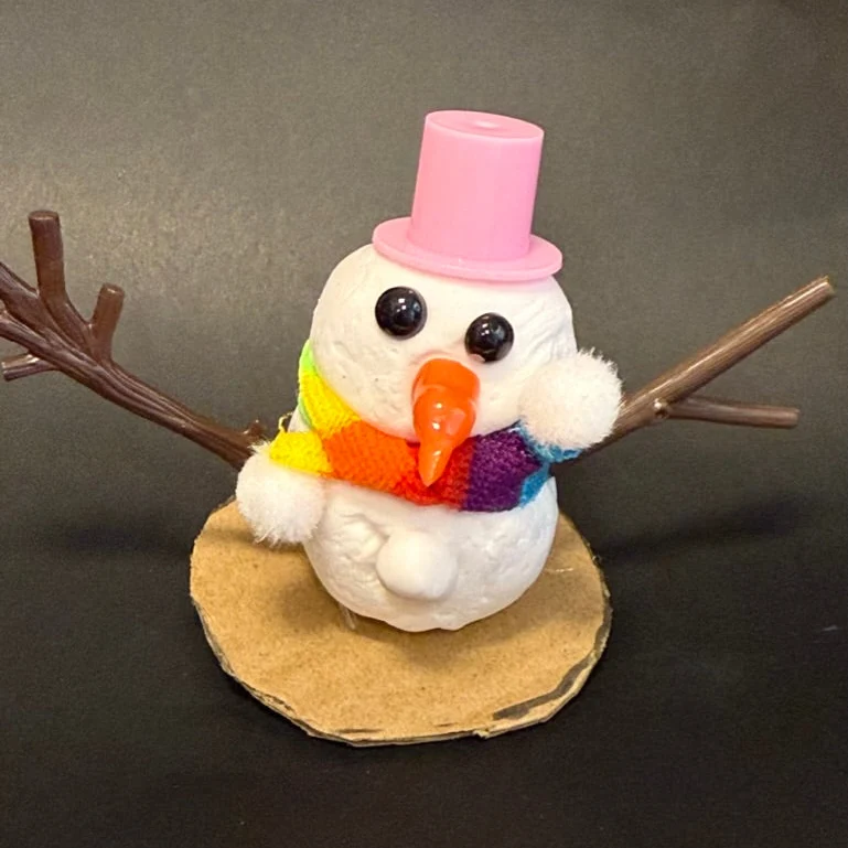 Atelier créatif 1h - mes Bonhommes de Neige - Activité enfant Paris 9 -