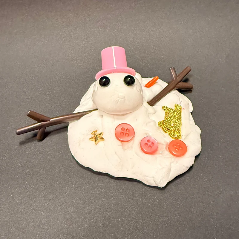 Atelier créatif 1h - mes Bonhommes de Neige - Activité enfant Paris 9 -
