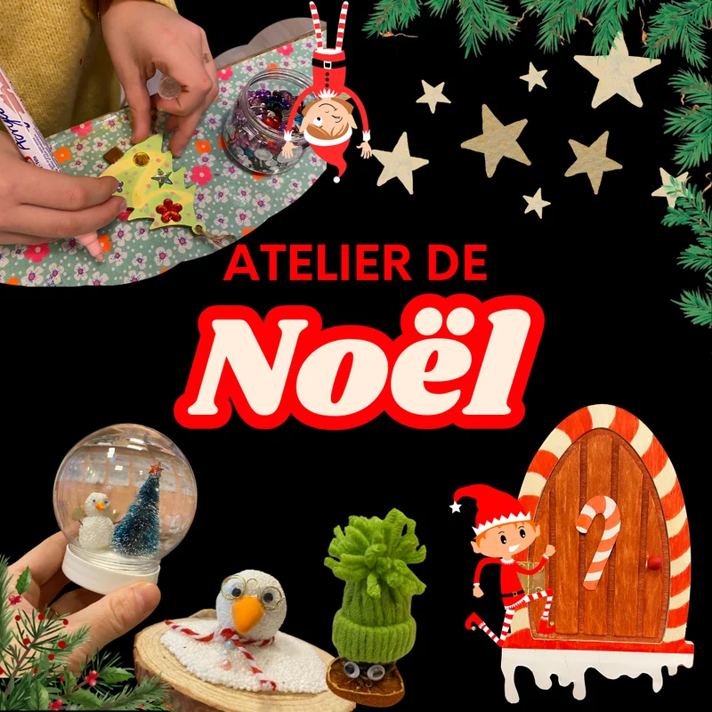 Atelier créatif - Noël 2h - Activité enfant Paris 9 -