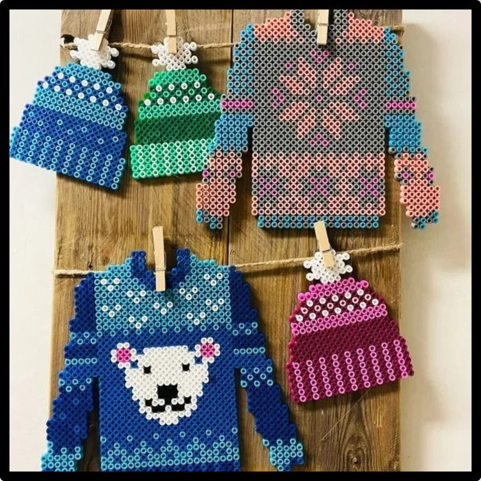 Atelier créatif - Mes créas pixel art en perles à repasser - Activité enfant Paris 9 - Spécial jour de grève