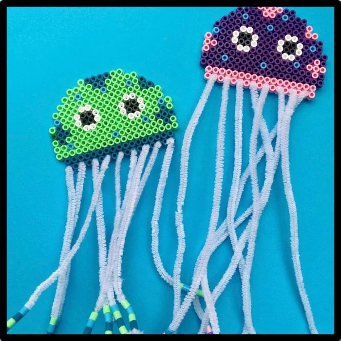 Atelier créatif - Mes créas pixel art en perles à repasser - Activité enfant Paris 9 - Spécial jour de grève