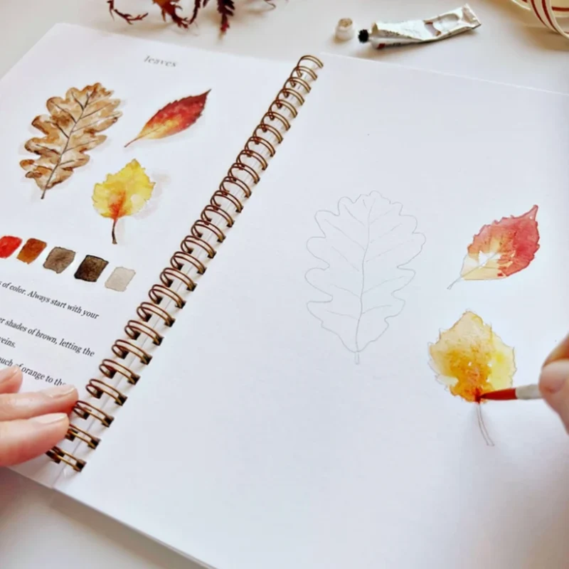 Carnet d'aquarelle - Automne