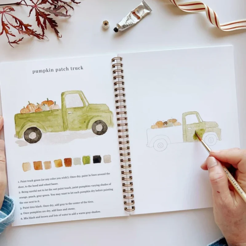 Carnet d'aquarelle - Automne