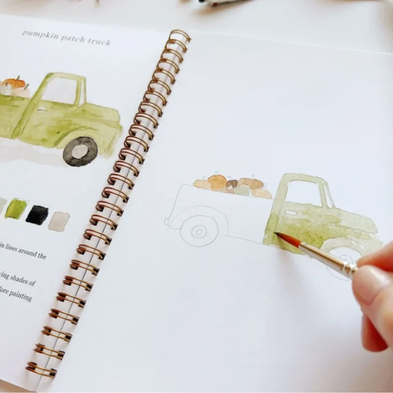 Carnet d'aquarelle - Automne