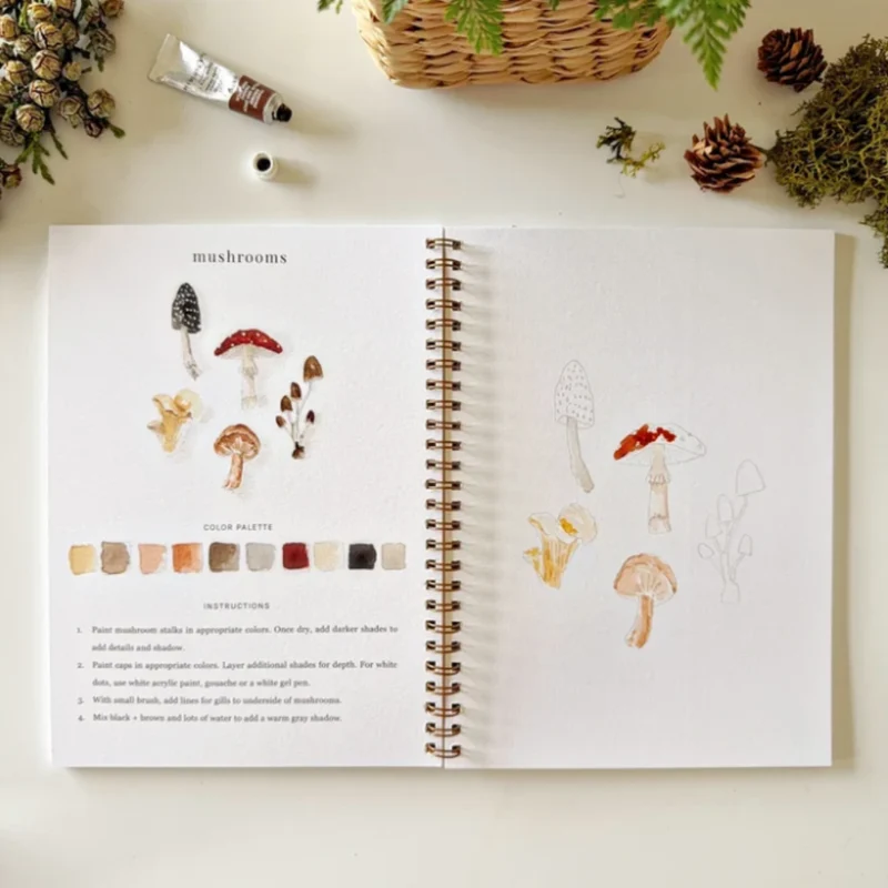 Carnet d'aquarelle - Forêt