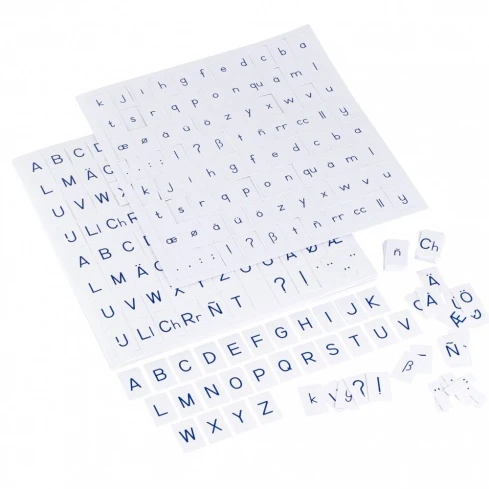 Alphabet international imprimé : bleu - GAM AMI