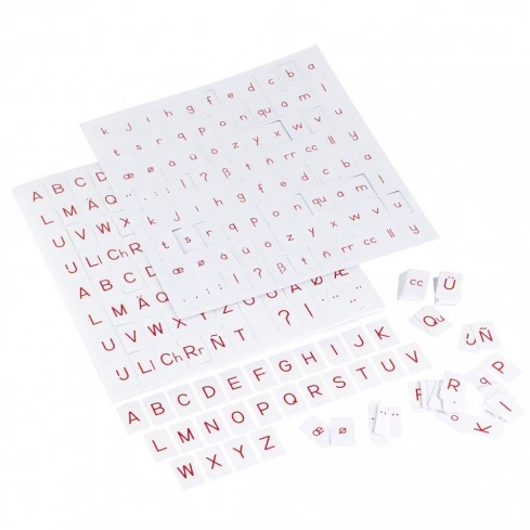 Alphabet international imprimé : rouge - GAM AMI