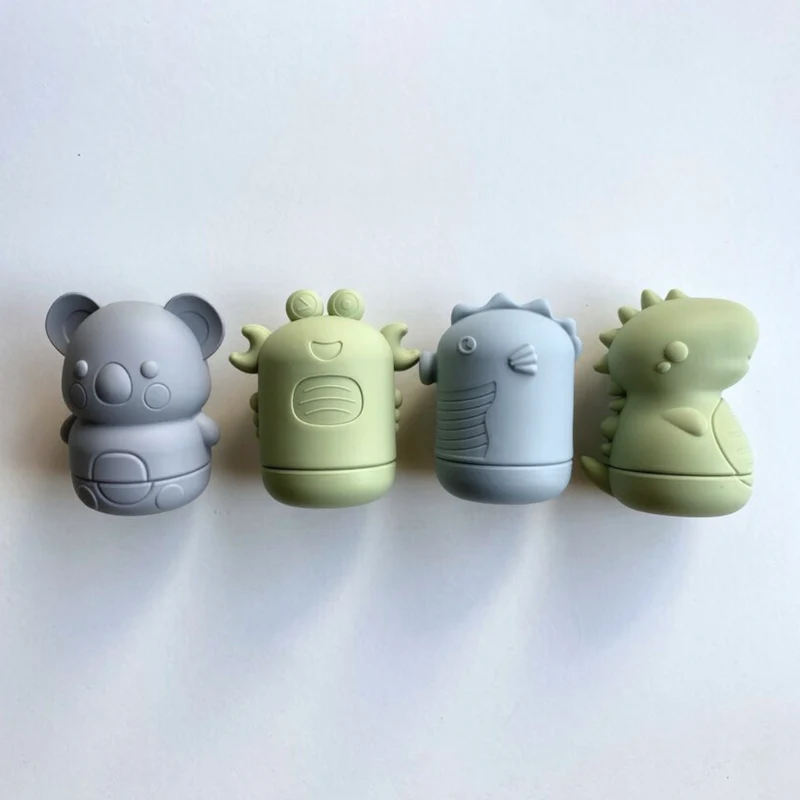 Jouet de bain 4 animaux Couleur bleu et vert