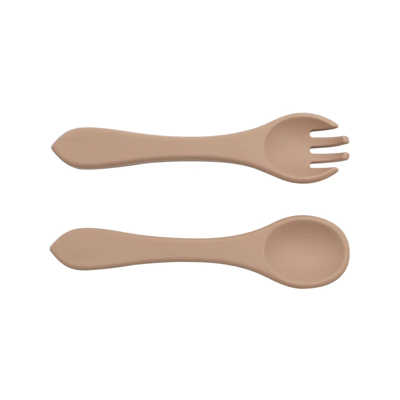 Couverts souples Silicone taupe