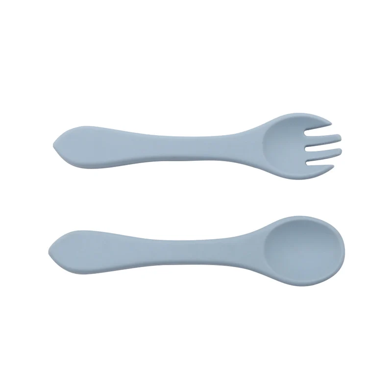 Couverts souples Silicone dusty blue