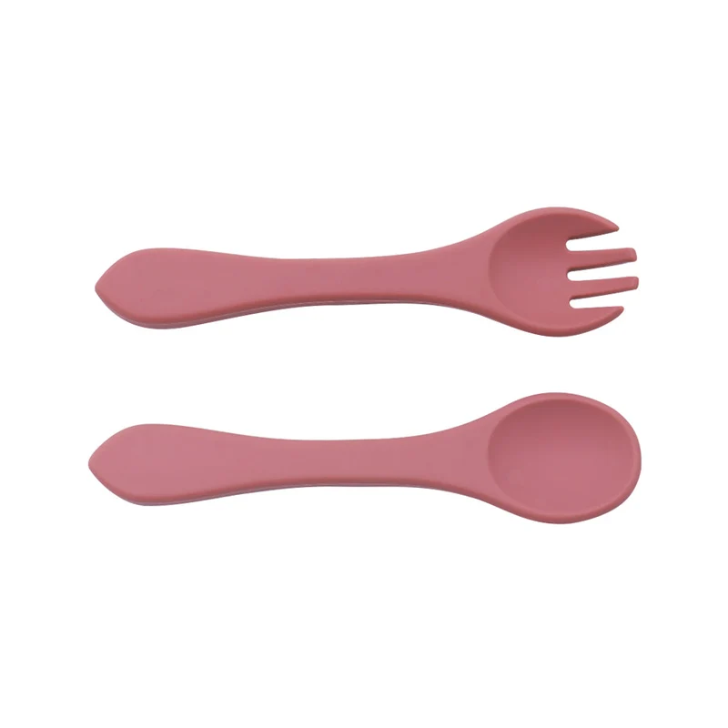 Couverts souples Silicone Dark Pink