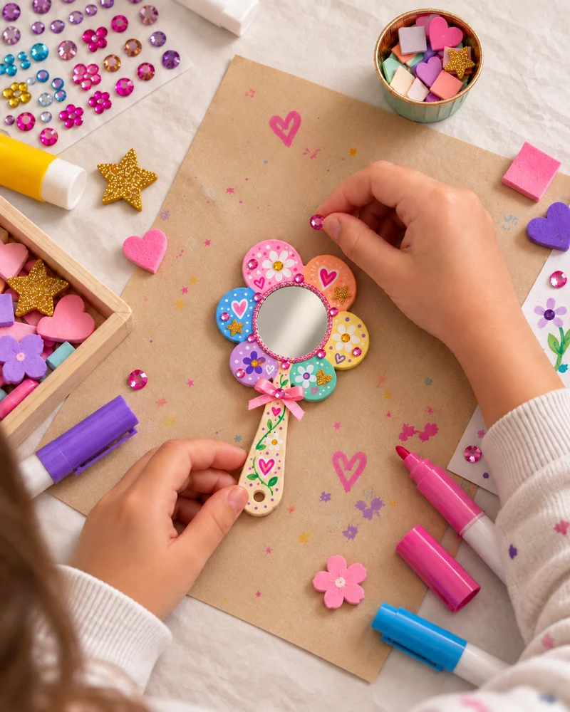 Atelier créatif - mon joli miroir - Activité enfant Paris 9 -