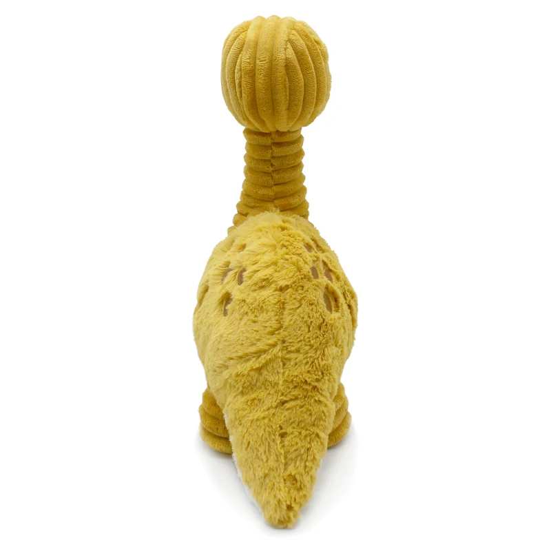 Peluche Marcus le diplodocus maman et son bébé jaune moutarde - Les Ptipotos