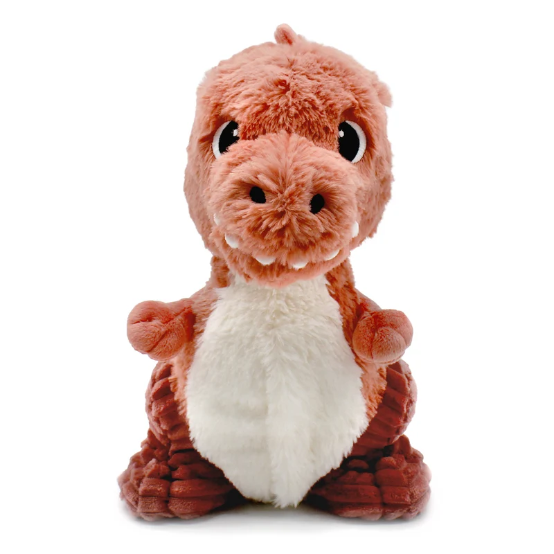 Peluche Alex le T-rex maman et son bébé terracotta - Les Ptipotos