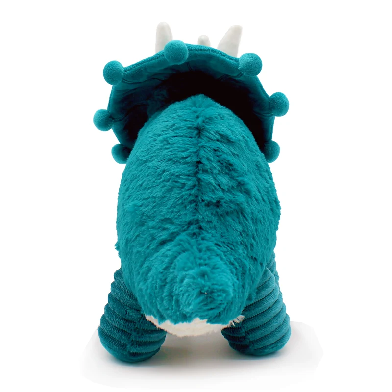Peluche Penelops le tricératops maman et son bébé bleu paon - Les Ptipotos