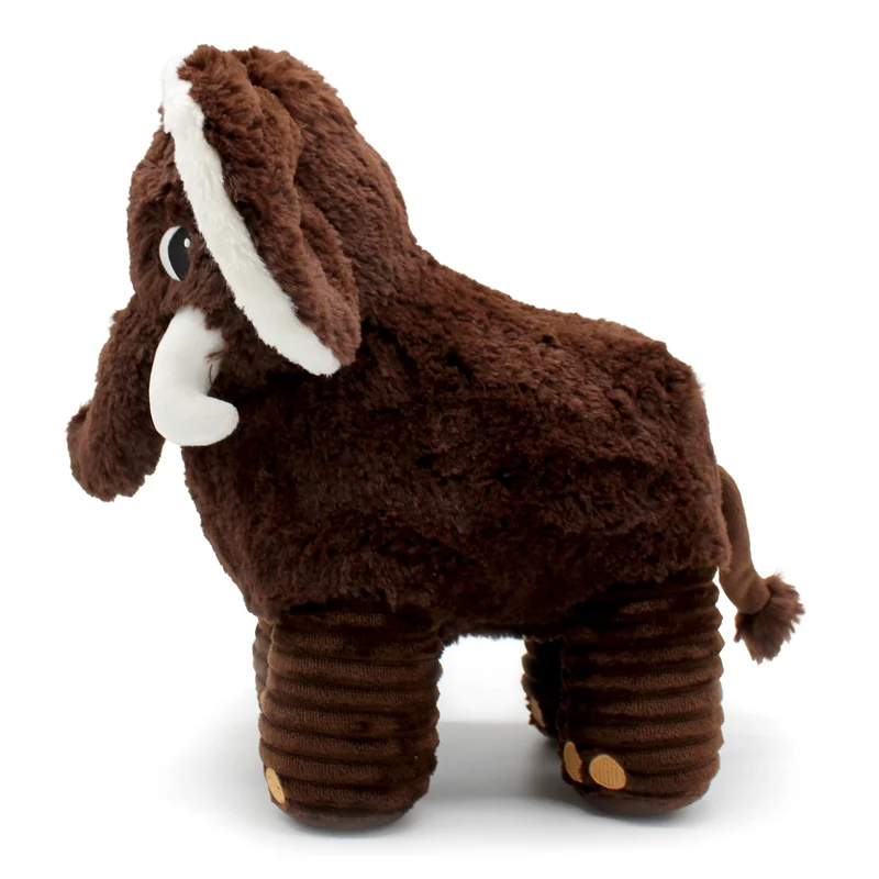 Peluche Papouth le mammouth papa et son bébé marron chocolat - Les Ptipotos