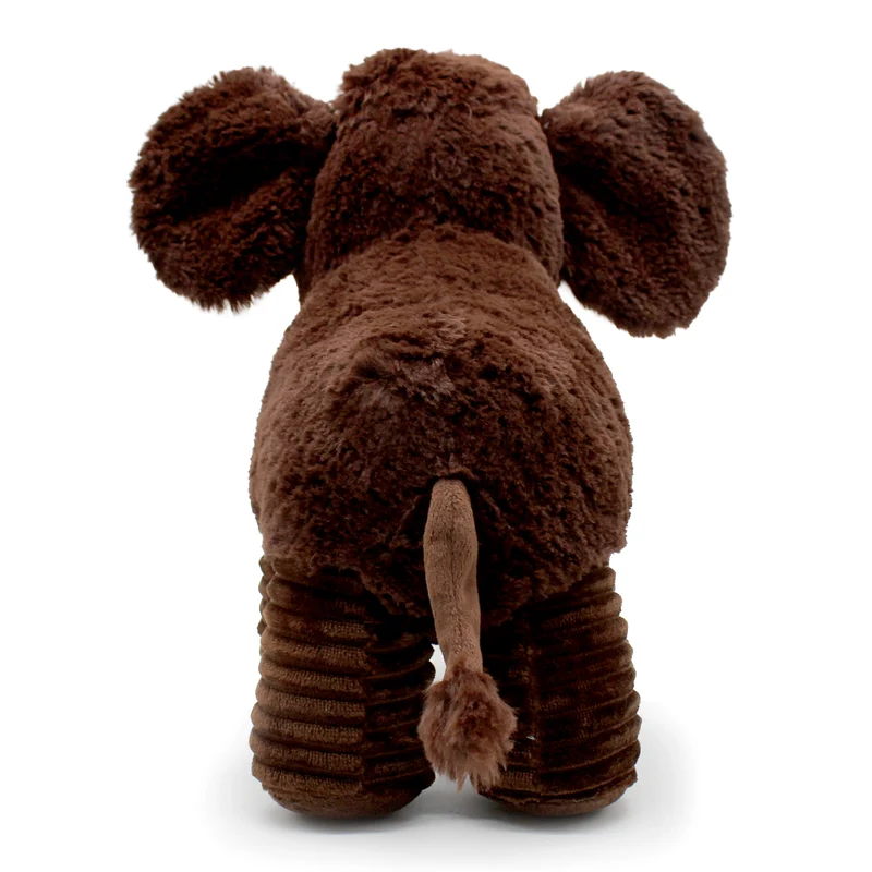 Peluche Papouth le mammouth papa et son bébé marron chocolat - Les Ptipotos
