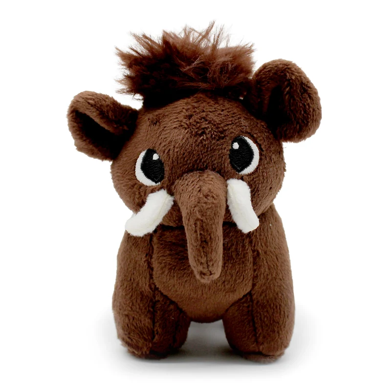 Peluche Papouth le mammouth papa et son bébé marron chocolat - Les Ptipotos