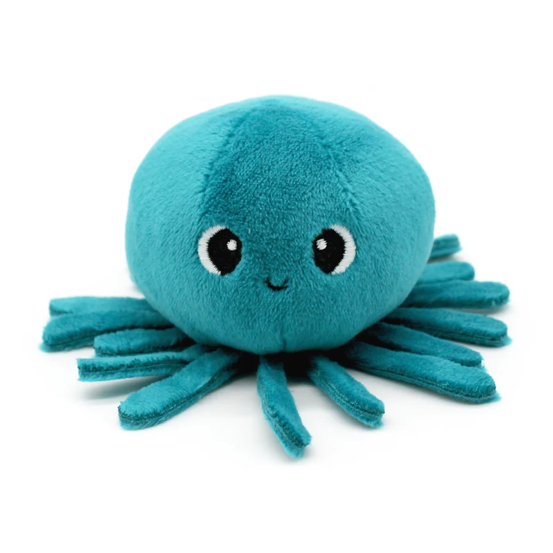 Peluche méduse Lilou maman et son bébé bleu paon - Les Ptipotos