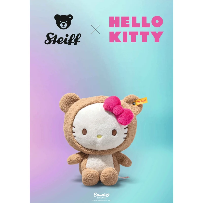 Peluche Hello Kitty - Teddy Bear Beige 20 cm