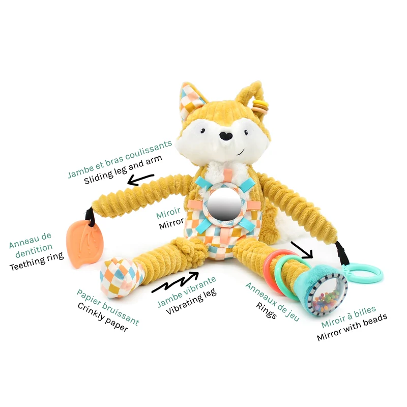 Peluche d'activités nomade Cyranos le renard