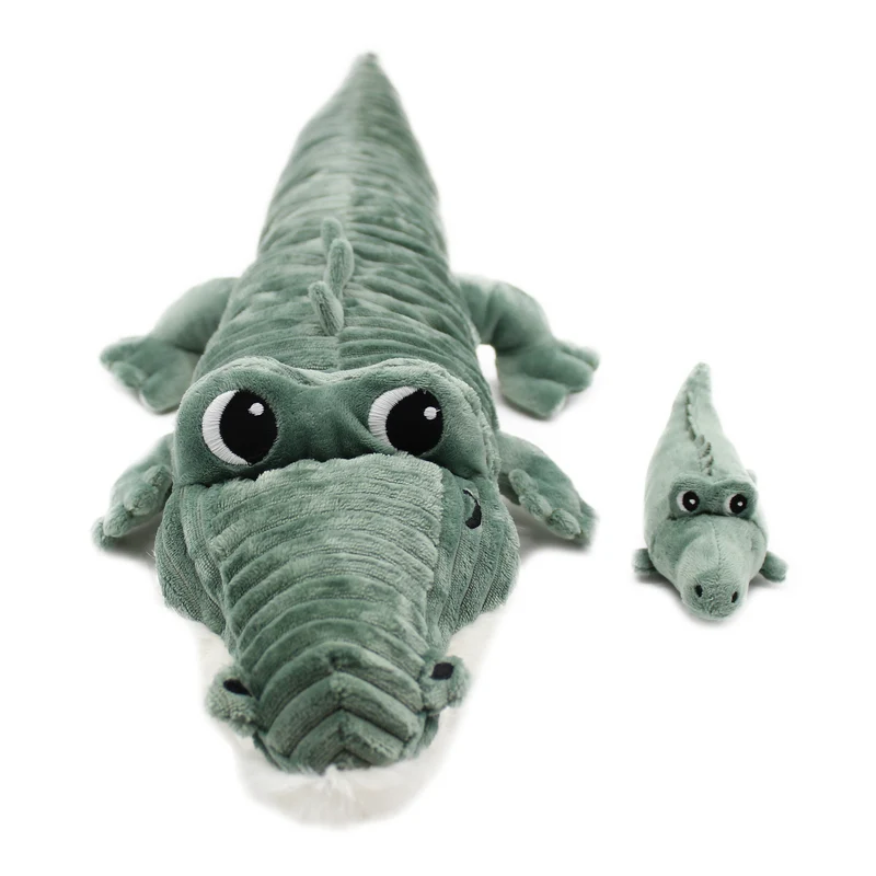 Peluche crocodile Croketou maman et son bébé vert - Les Ptipotos