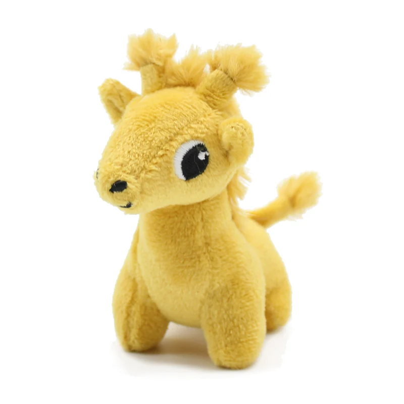 Peluche girafe Loncou maman et son bébé jaune moutarde - Les Ptipotos