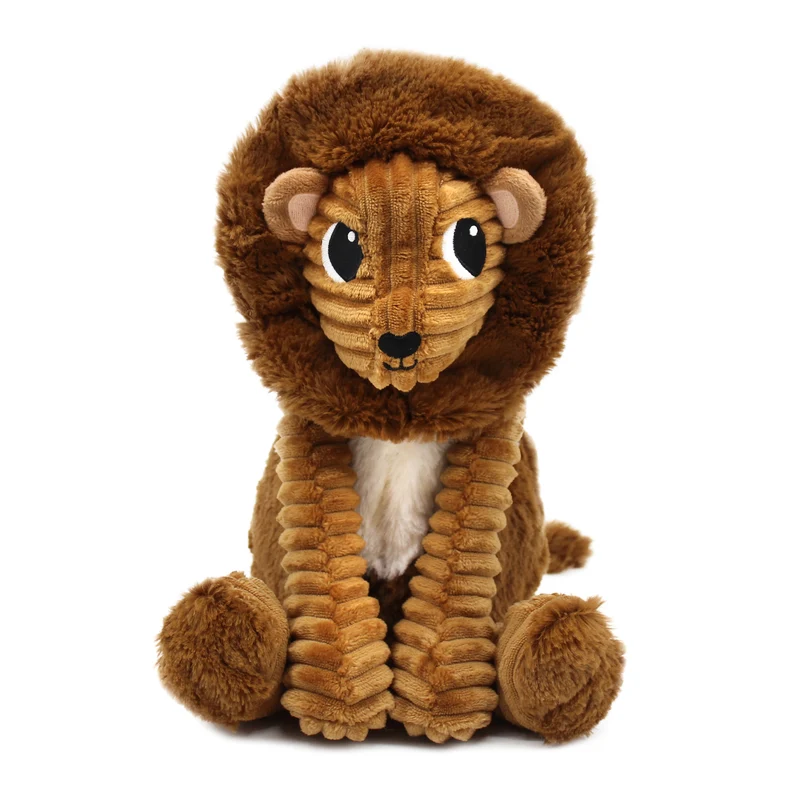 Peluche lion Graou papa et son bébé marron cassonade - Les Ptipotos