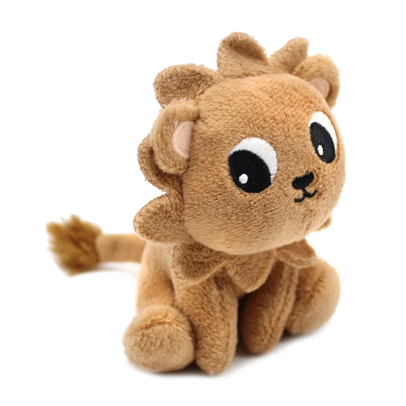 Peluche lion Graou papa et son bébé marron cassonade - Les Ptipotos