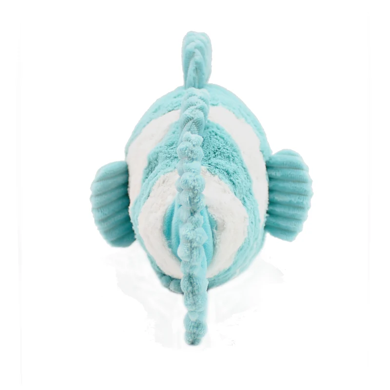 Peluche poisson-clown Bigou maman et son bébé bleu aqua - Les Ptipotos
