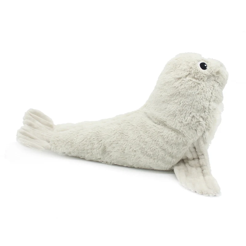 Peluche otarie Ploufou maman et son bébé gris clair - Les Ptipotos