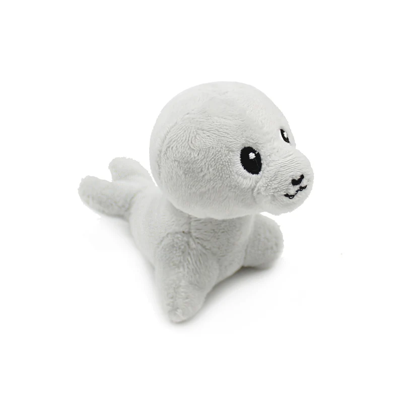 Peluche otarie Ploufou maman et son bébé gris clair - Les Ptipotos