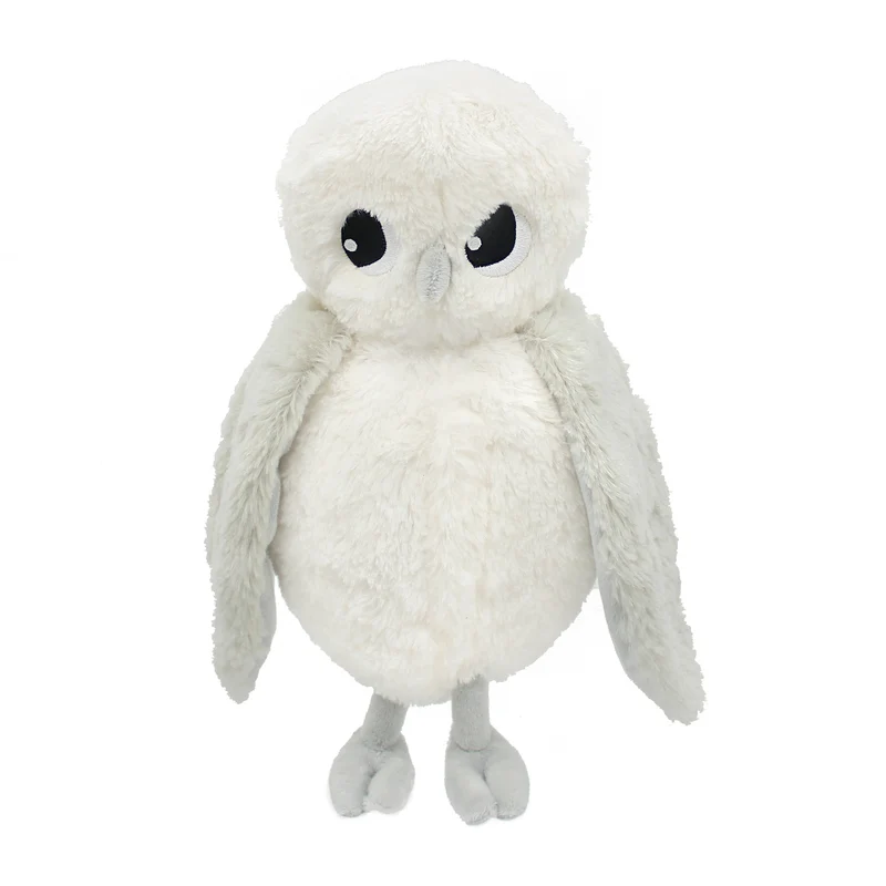 Peluche chouette polaire Coucou maman et son bébé gris clair - Les Ptipotos