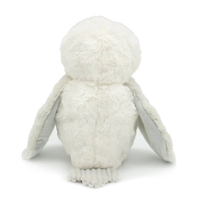 Peluche chouette polaire Coucou maman et son bébé gris clair - Les Ptipotos