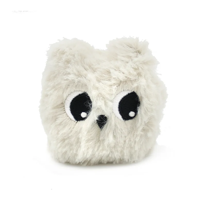Peluche chouette polaire Coucou maman et son bébé gris clair - Les Ptipotos