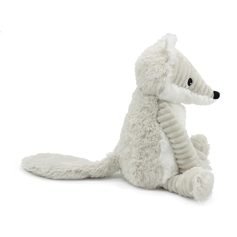 Peluche renard arctique Frimou maman et son bébé gris clair - Les Ptipotos