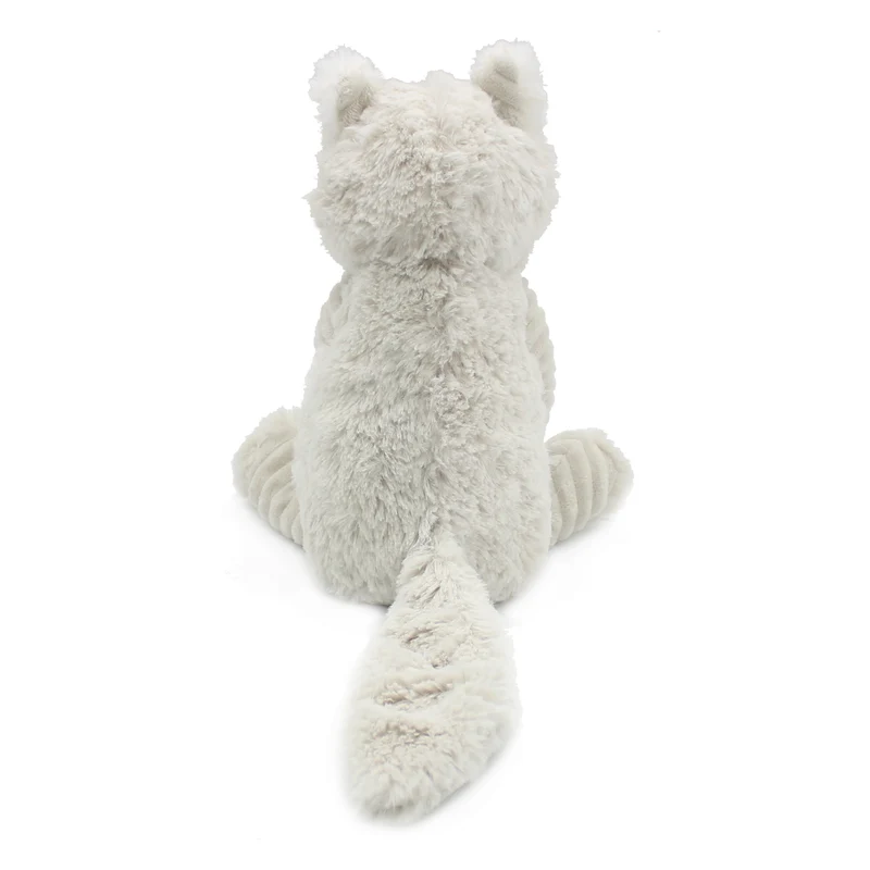 Peluche renard arctique Frimou maman et son bébé gris clair - Les Ptipotos