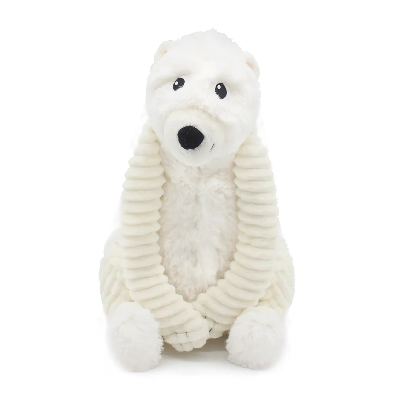 Peluche ours polaire Grobidou maman et son bébé blanc - Les Ptipotos