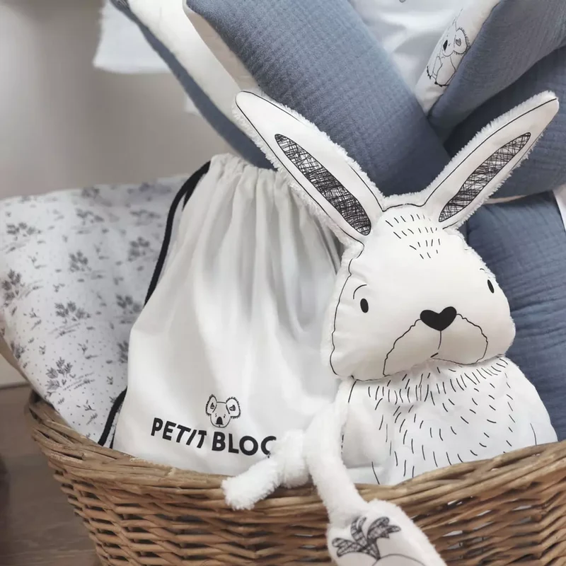 Doudou plat Lapin Petit Bloom