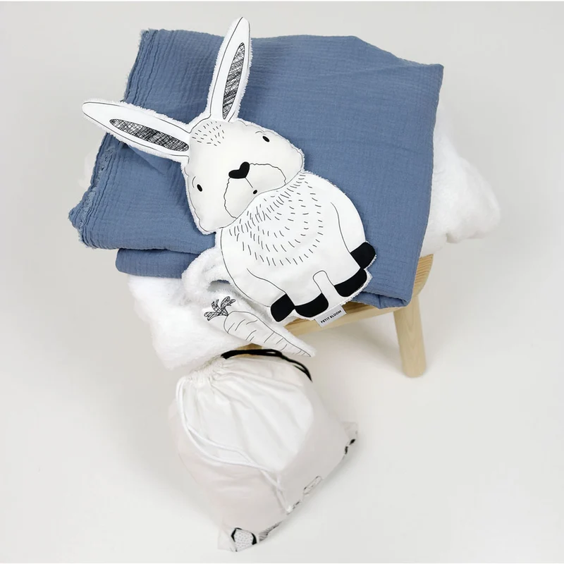 Doudou plat Lapin Petit Bloom