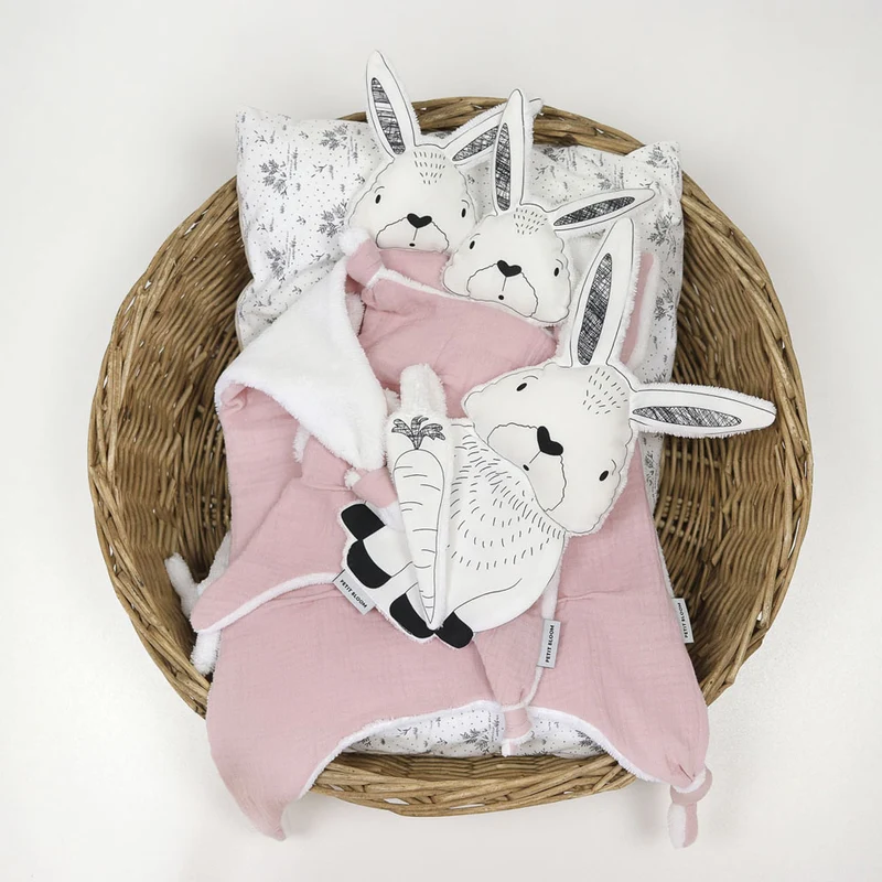 Doudou plat Lapin Petit Bloom