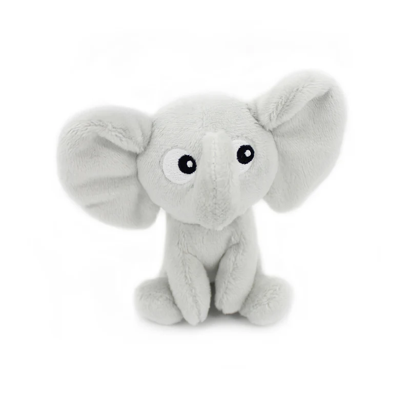 Peluche éléphant Dimoitou maman et son bébé gris clair - Les Ptipotos