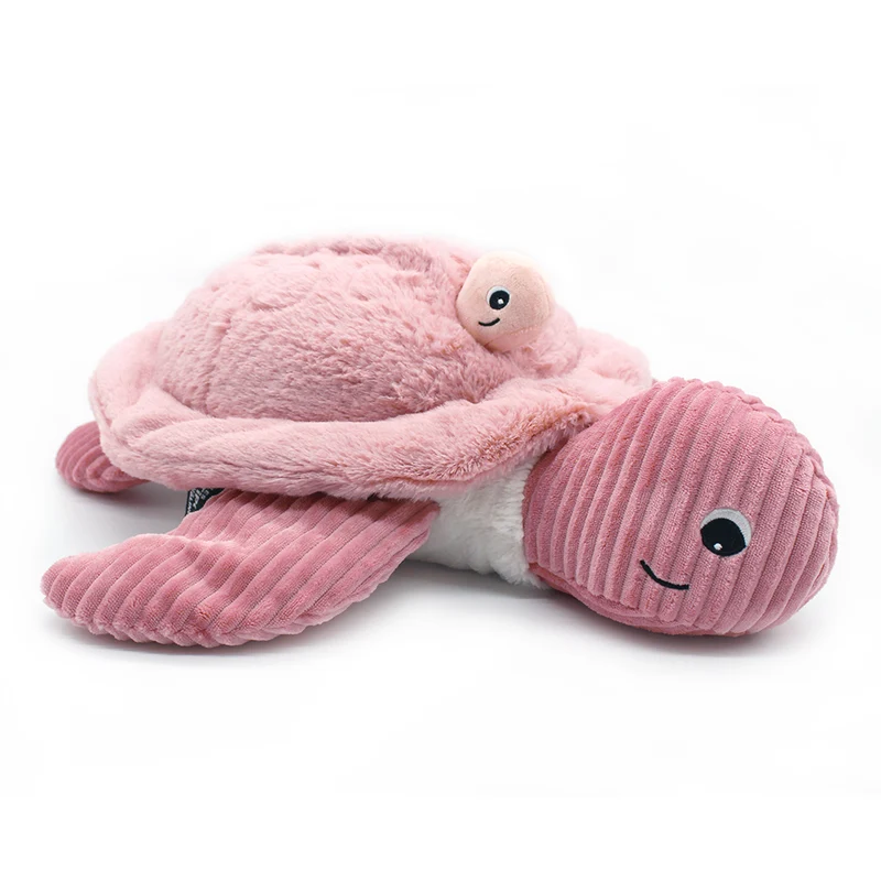 Peluche tortue GÉANTE Sauvenou maman et son bébé rose - Les Ptipotos