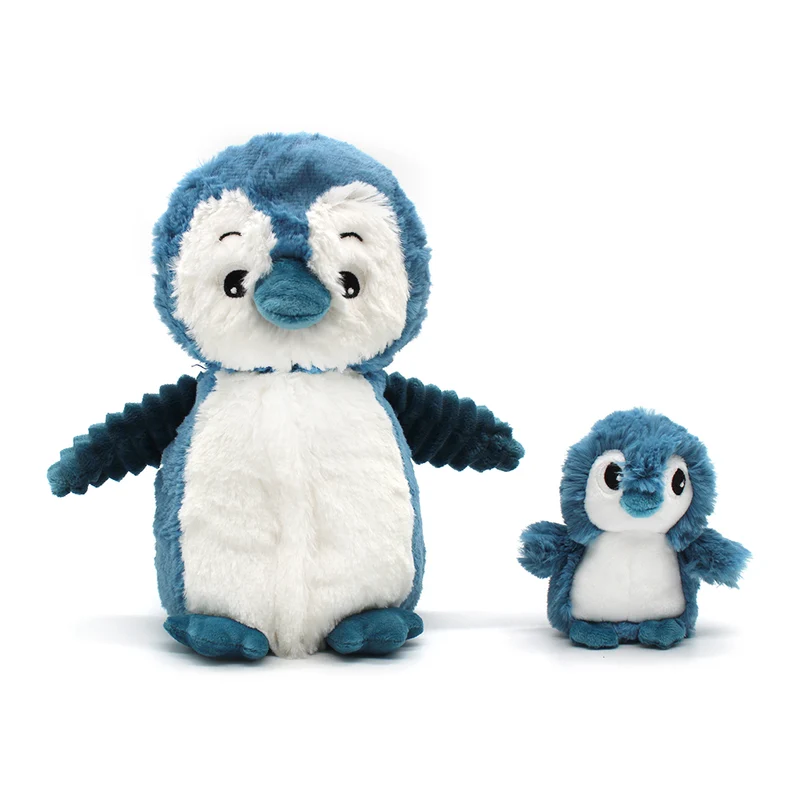 Peluche pingouin Iglou maman et son bébé bleu - Les Ptipotos