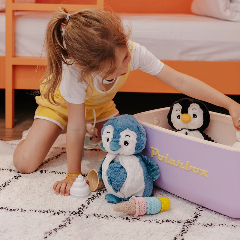 Peluche pingouin Iglou maman et son bébé bleu - Les Ptipotos
