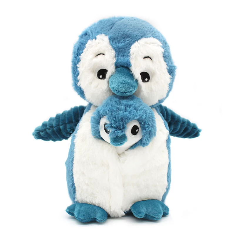Peluche pingouin Iglou maman et son bébé bleu - Les Ptipotos