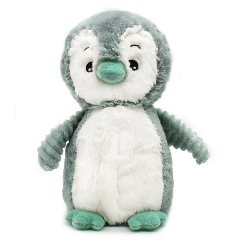 Peluche pingouin Iglou maman et son bébé vert menthe - Les Ptipotos