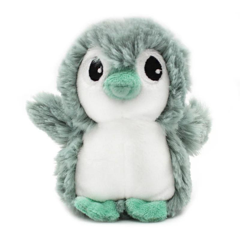 Peluche pingouin Iglou maman et son bébé vert menthe - Les Ptipotos