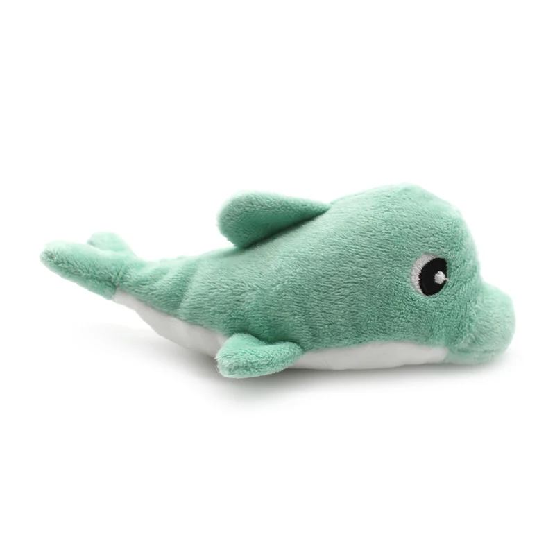 Peluche dauphin Tofou maman et son bébé vert menthe - Les Ptipotos