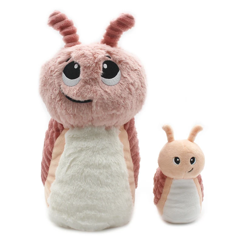 Peluche escargot Speedou maman et son bébé rose - Les Ptipotos